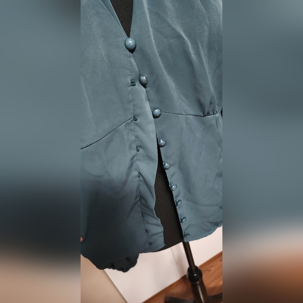 Button Front Blouse - Picture 2 of 6
